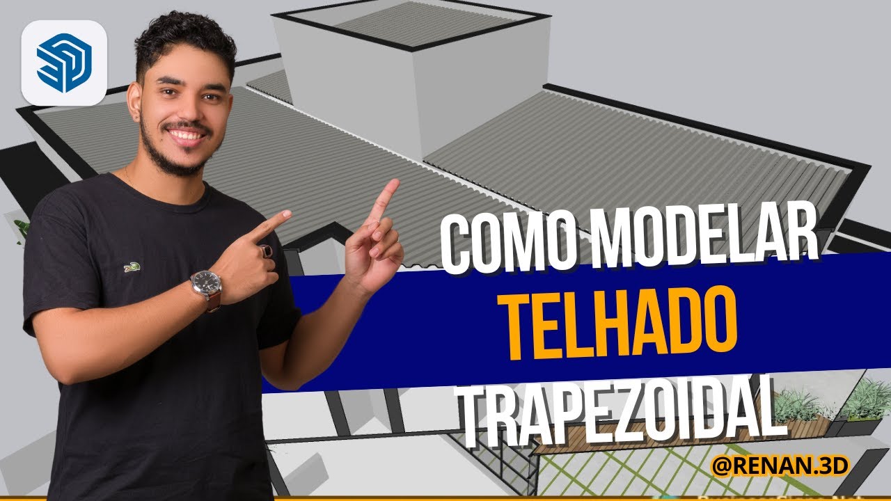 Como Criar Telhas Trapezoidais Passo a Passo Tutorial SketchUp