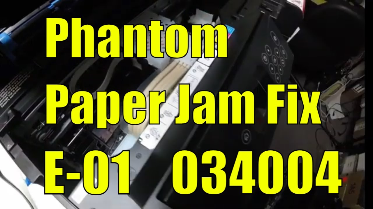Solve the Mystery of the Fake Paper Jam! Epson EcoTank Error 034004