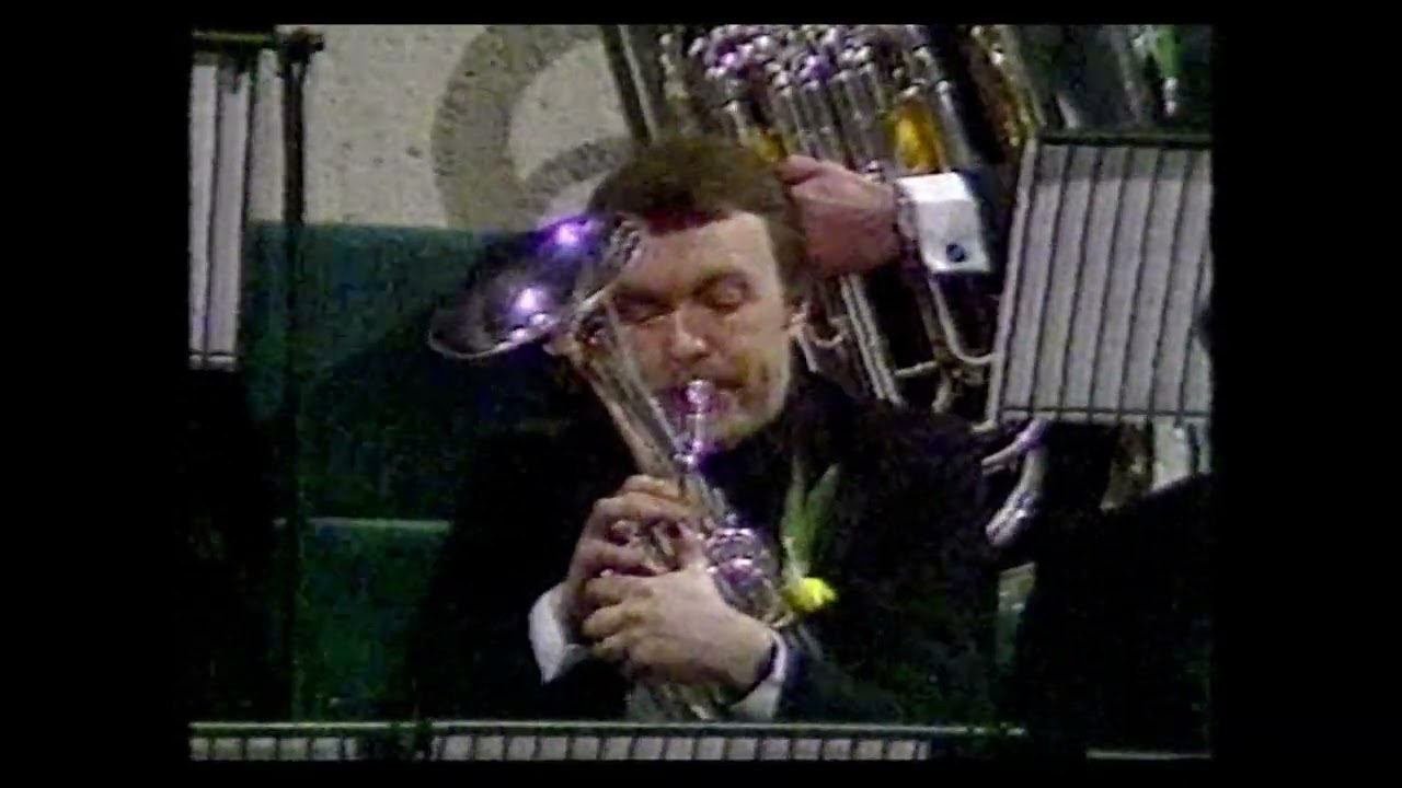 The Cory Band -  Official opening of St David's Hall, Cardiff,  1982 by HM The Queen Mother.