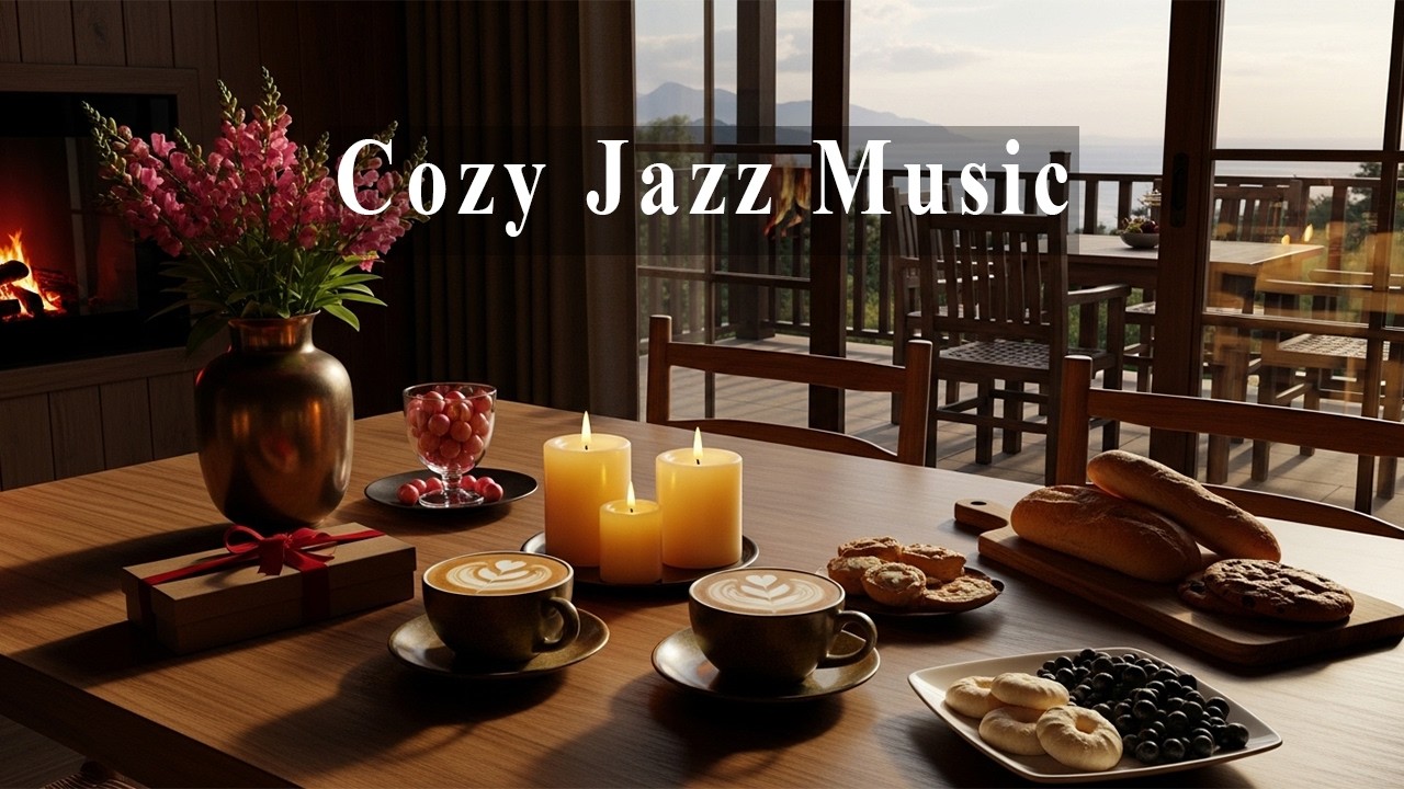 Cozy Jazz Music 🌿 Gentle Bossa Nova Coffee Ambience for Peaceful Focus & Happy Mood
