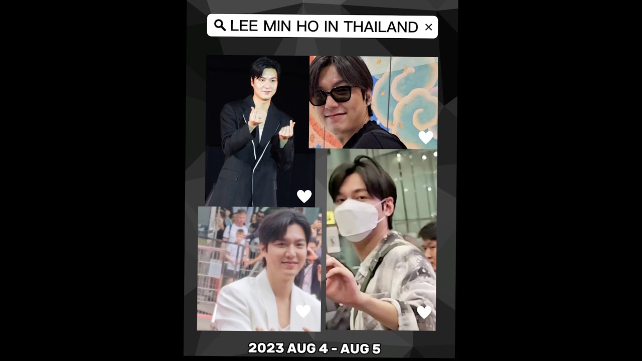 20230804-5 Lee Min Ho in Thailand For Ultherapy Events【By WENROAD】