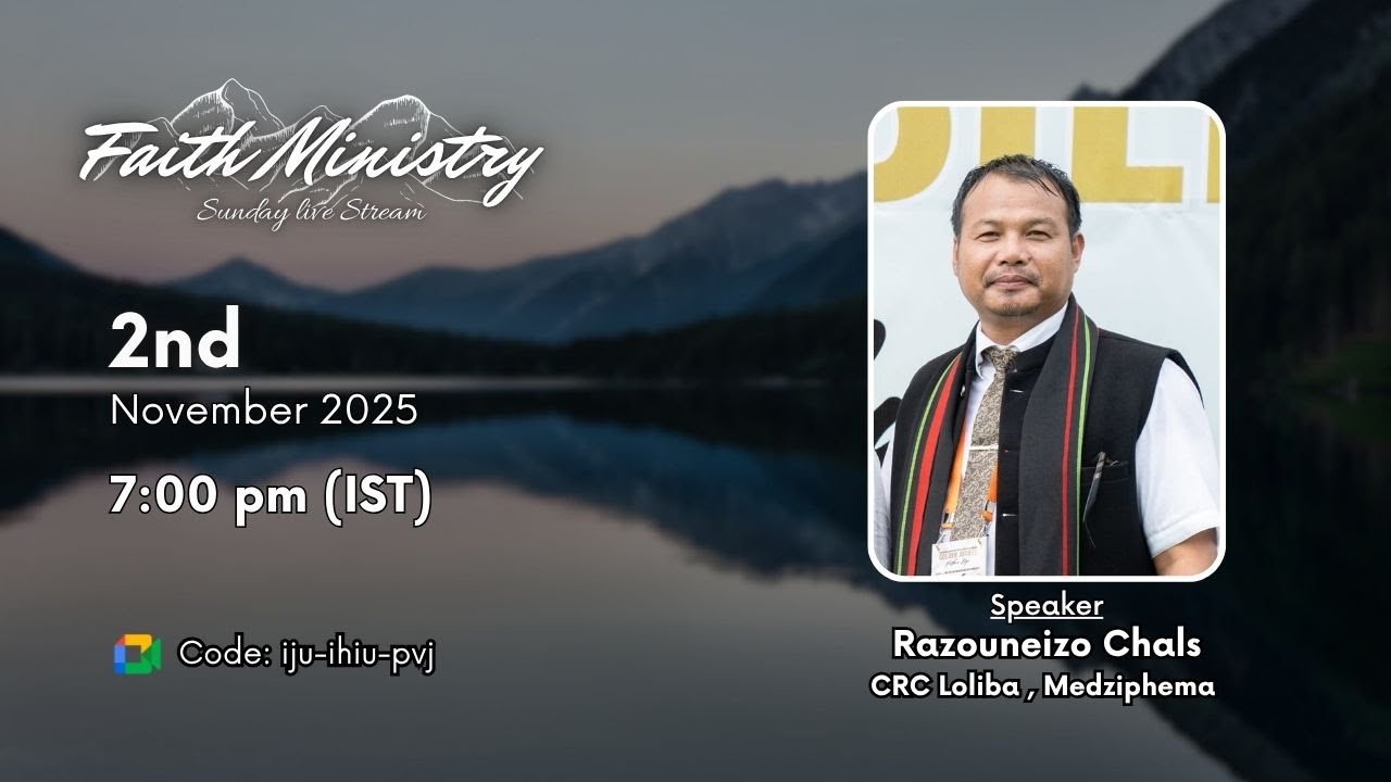 2nd November 2025  | Rajuneizo Chalieu  | Sunday Live stream