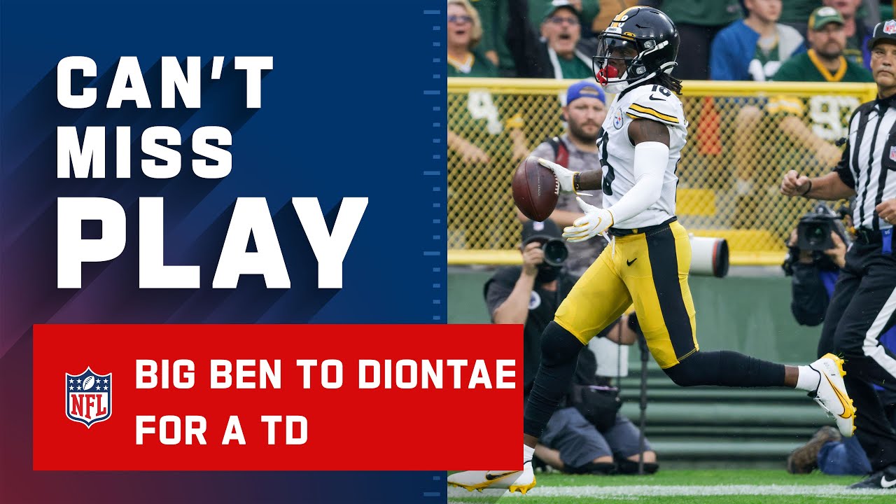 Big Ben Airs One Out to Diontae Johnson for a Touchdown!