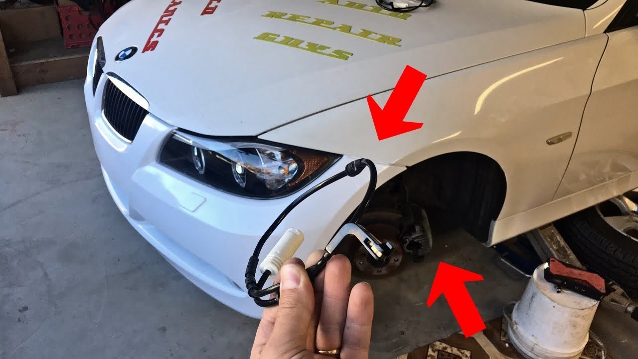 BMW E90 FRONT BRAKE SENSOR REPLACEMENT E91 E92 E93