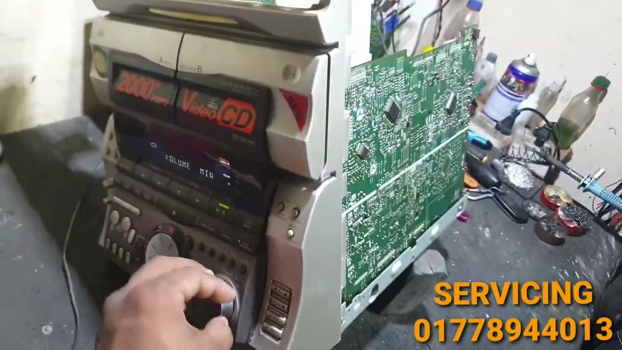 SONY MHC V818 সনি কোভির  ভাই তার বাবার স্মৃতি টা ধরে রাখার জন্য আমার কাছে দিয়ে যায় সার্ভিসিং করার 