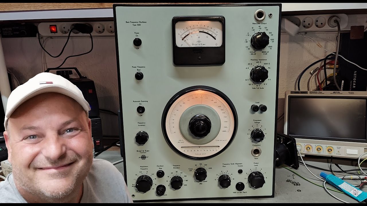 Brüel & Kjær 1022 Beat Frequency Oscillator 1964 restore repair TUBE