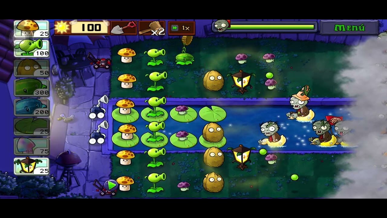 Poniendo a prueba la sandía congelada plantas vs zombies 
