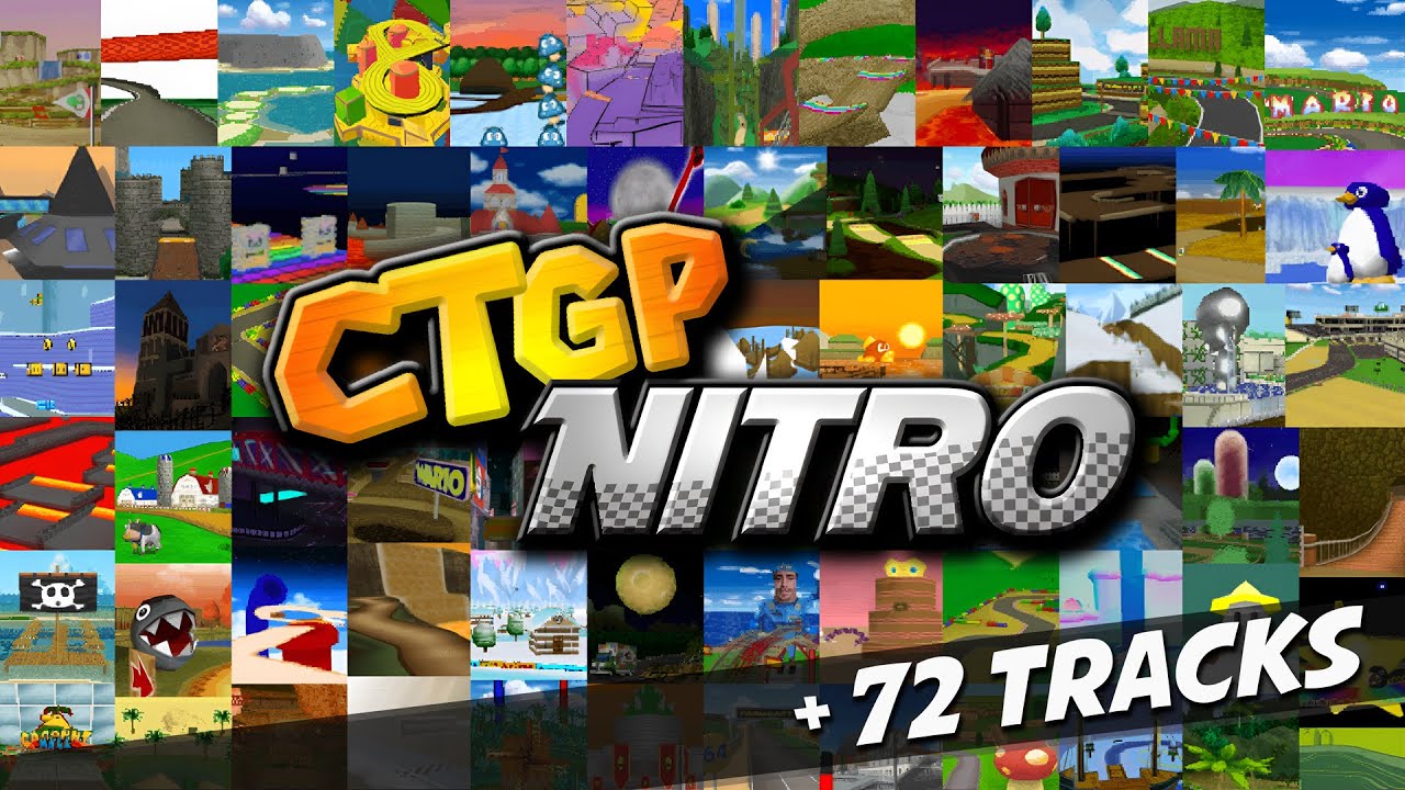 +72 TRACKS for MARIO KART DS - CTGP NITRO (Full Gameplay)
