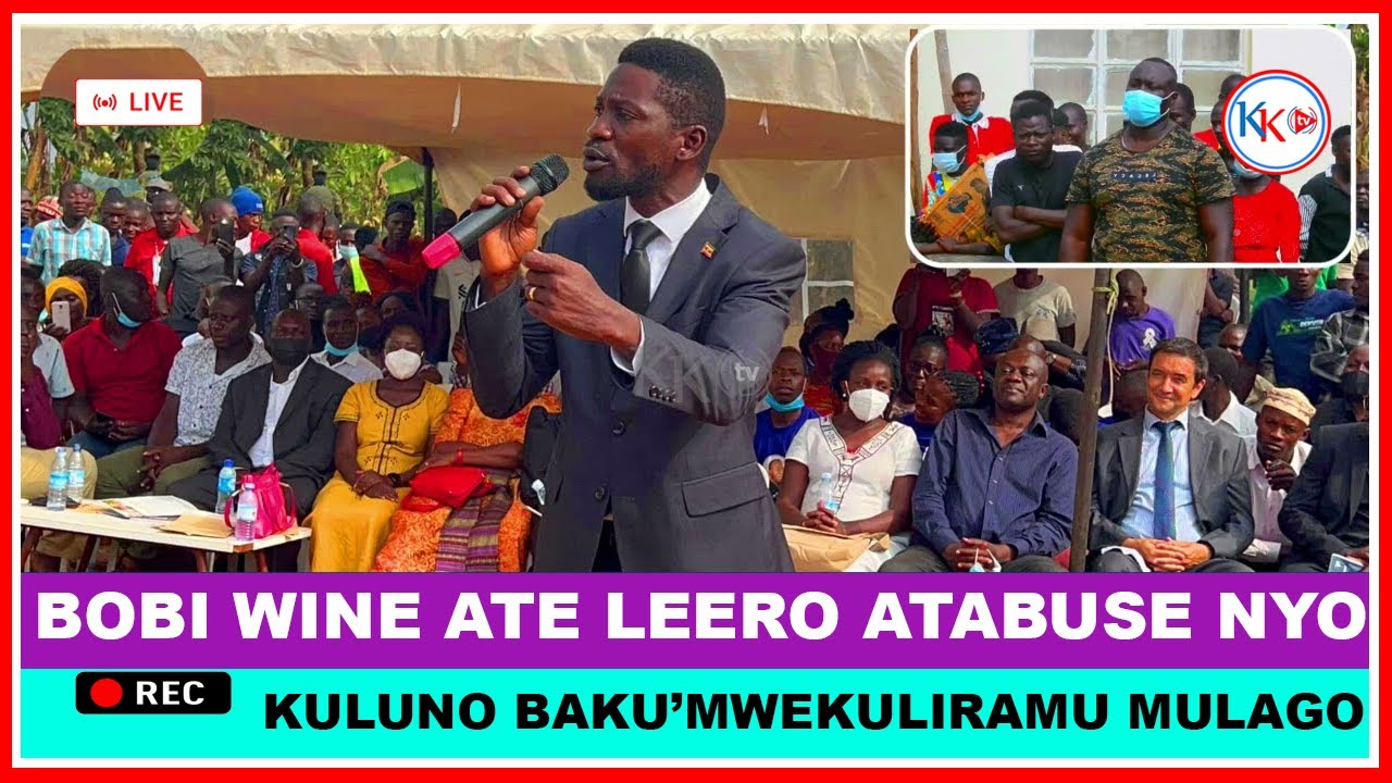 Bobi Wine's Full Speech At Kato Lubwama's Burial Today