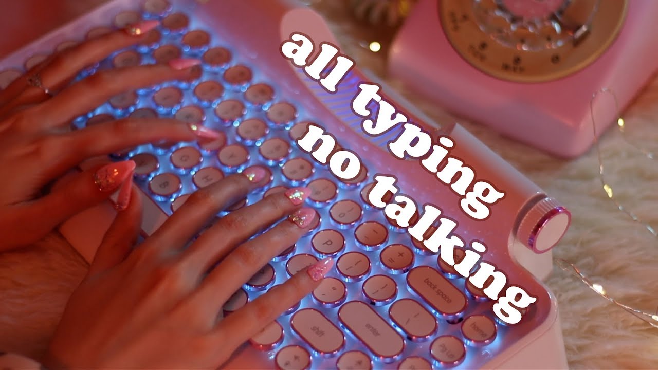 Extremely Relaxing Keyboard Typing ASMR  (no speaking)