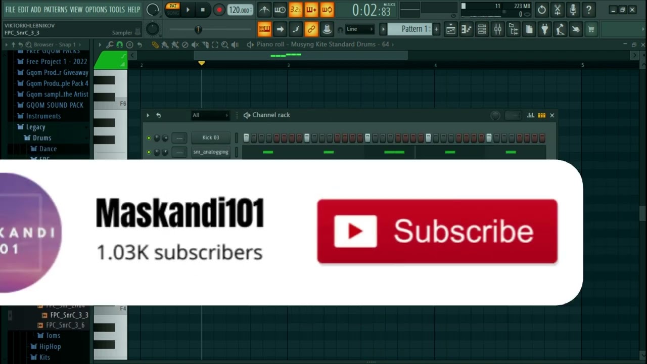 Making Maskandi beat Part 1 || Drums
