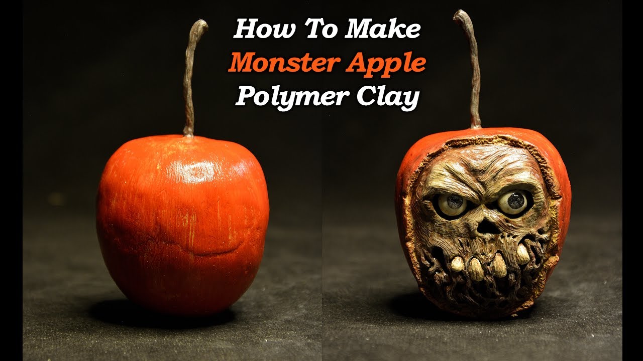 Monster Apple | Polymer Clay | UV Resin | No 3d Printer