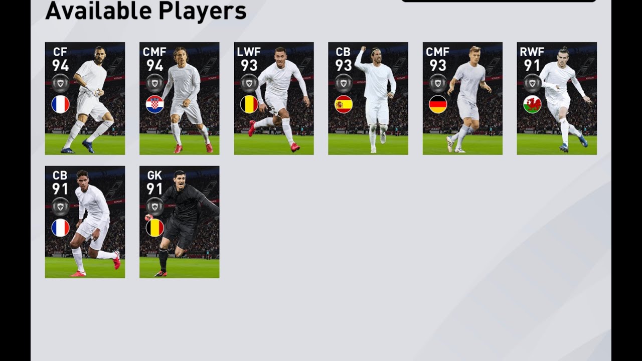 New Featured Players Pack Opening Club Selection- Real Madrid | Pes 2020 Mobile