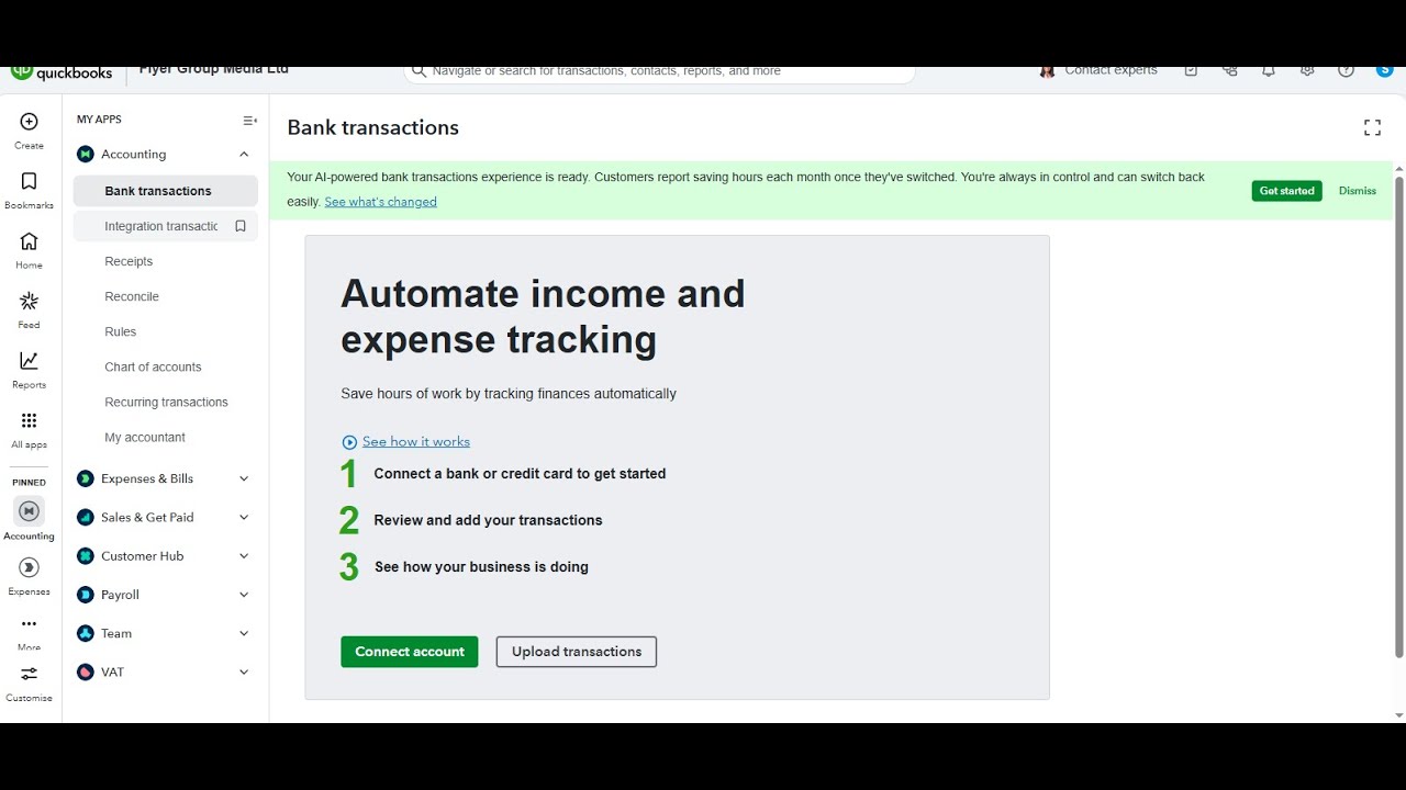 Регистрация возвратов средств в QuickBooks Online