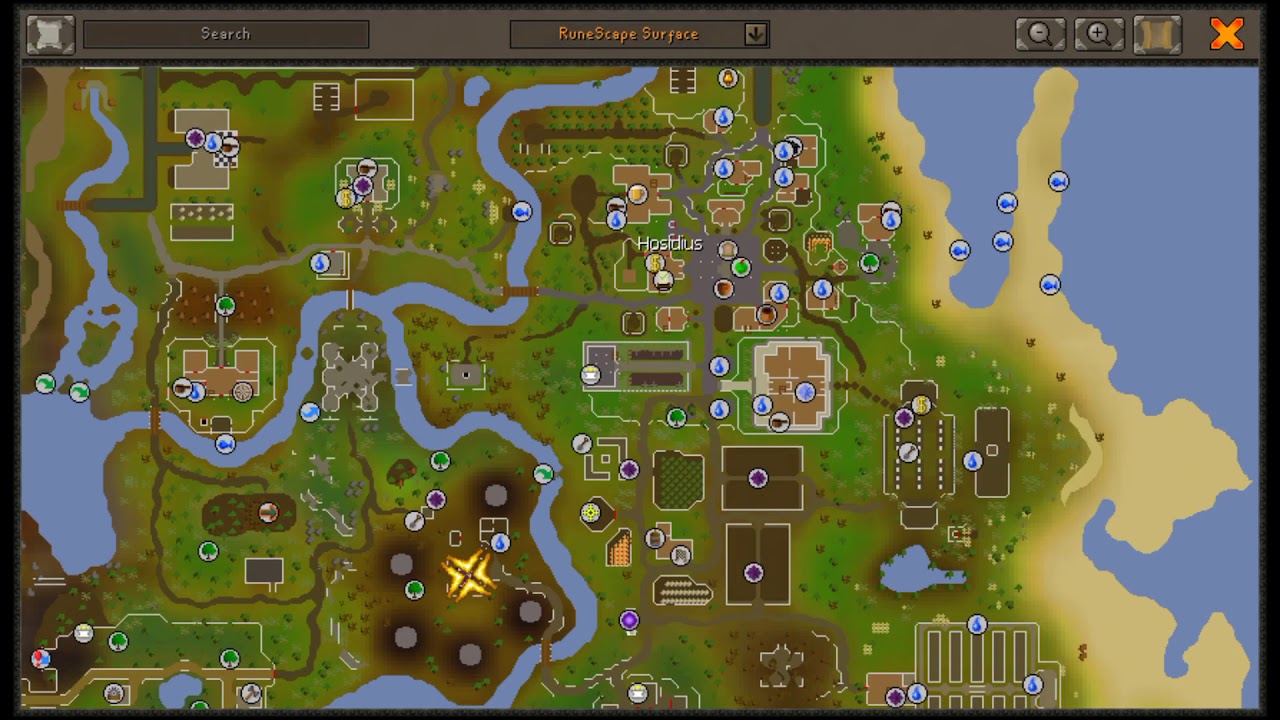 100% Hosidius Kourend Favour Clerk New Map Location OSRS