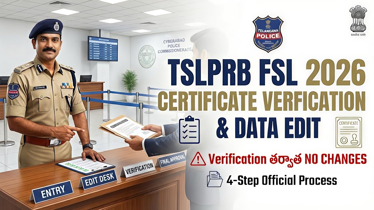 TSLPRB Certificate Verification SOP 2026 | Data Correction Process | Final Lock Rules Explained