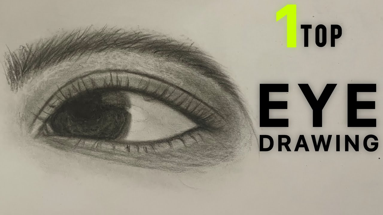 😳 Easy Eye Drawing Tutorial for Beginners |Step by Step Pencil Drawing Lesson / Top 1