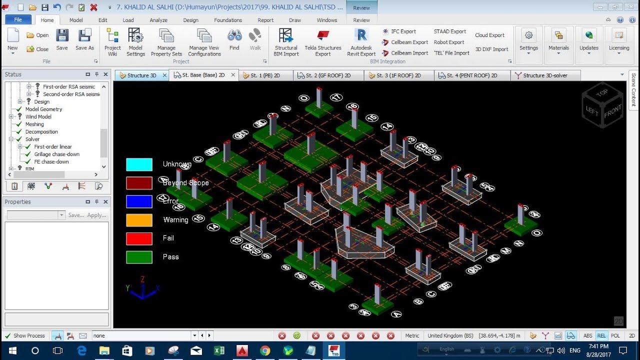 Footing Design in Tekla Structural Designer