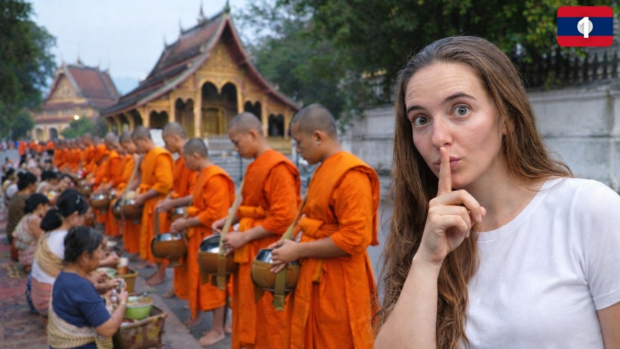 Esta ciudad se llena de monjes al amanecer 🇱🇦🧘 LUANG PRABANG 🧡