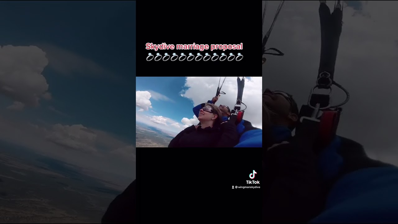 Skydive marriage proposal❤️❤️❤️