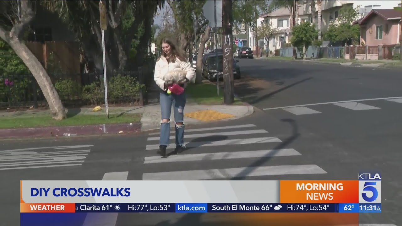 Mystery crosswalks appear in East Hollywood
