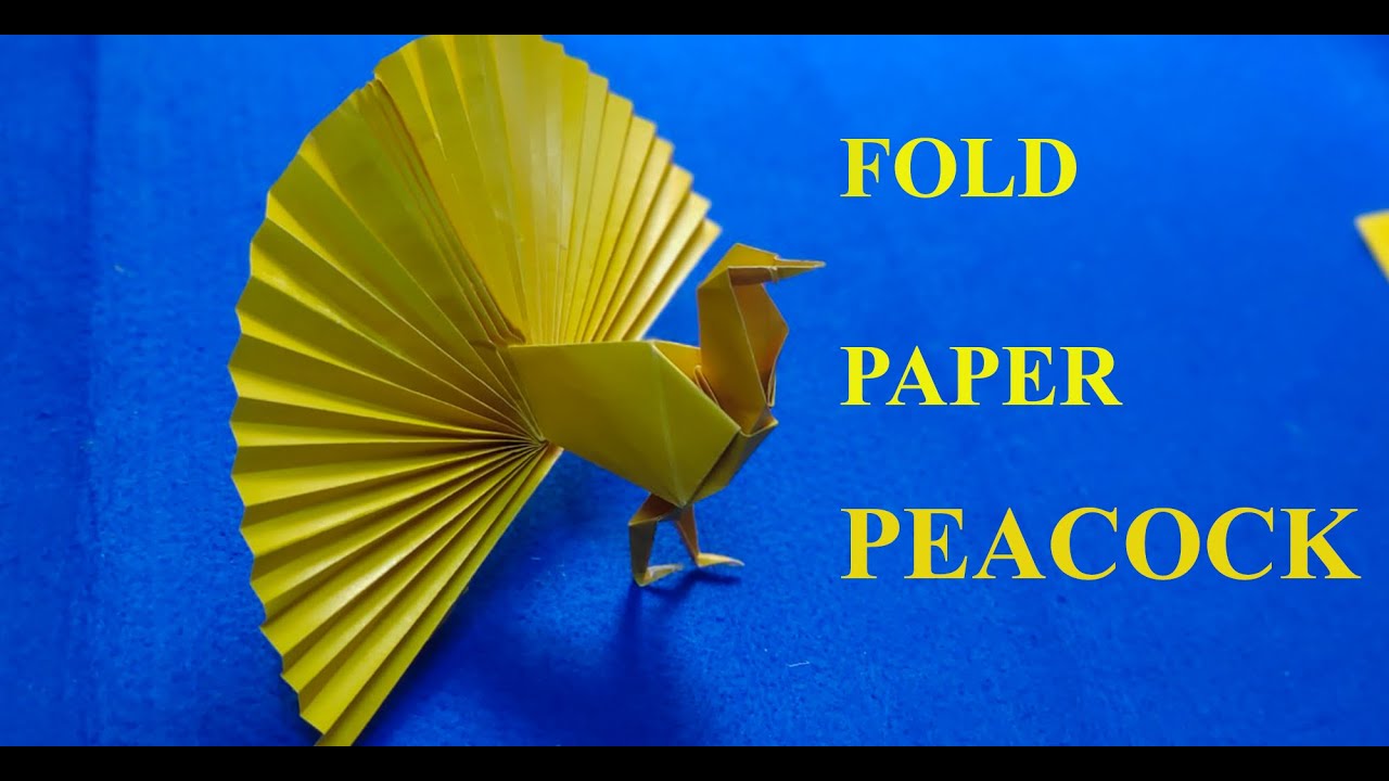 Cách gấp con công bằng giấy thủ công|Xếp giấy Origami