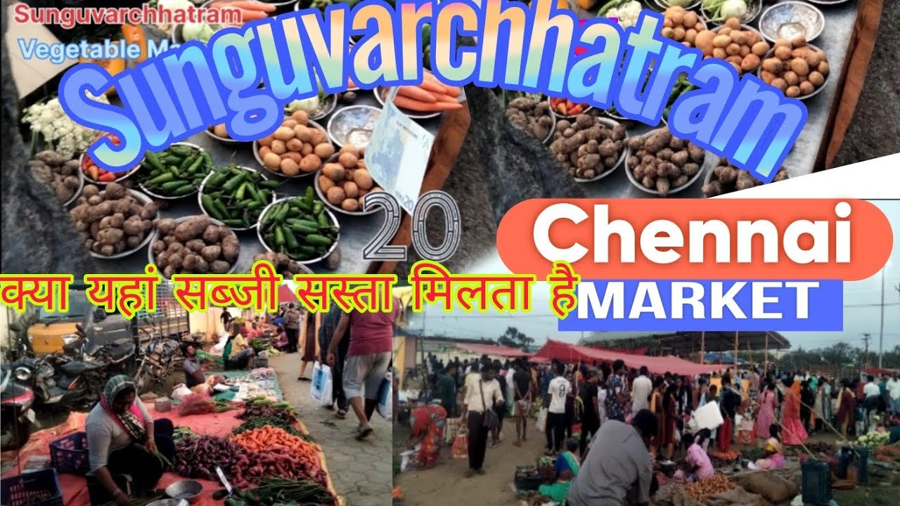 Sunguvarchhatram Market Chennai | Real Local Market Vlog | Daily Chennai Vlog