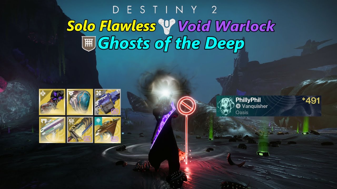 Ghosts of the Deep Solo Flawless Void Warlock (Destiny 2 Edge of Fate, Reclamation)