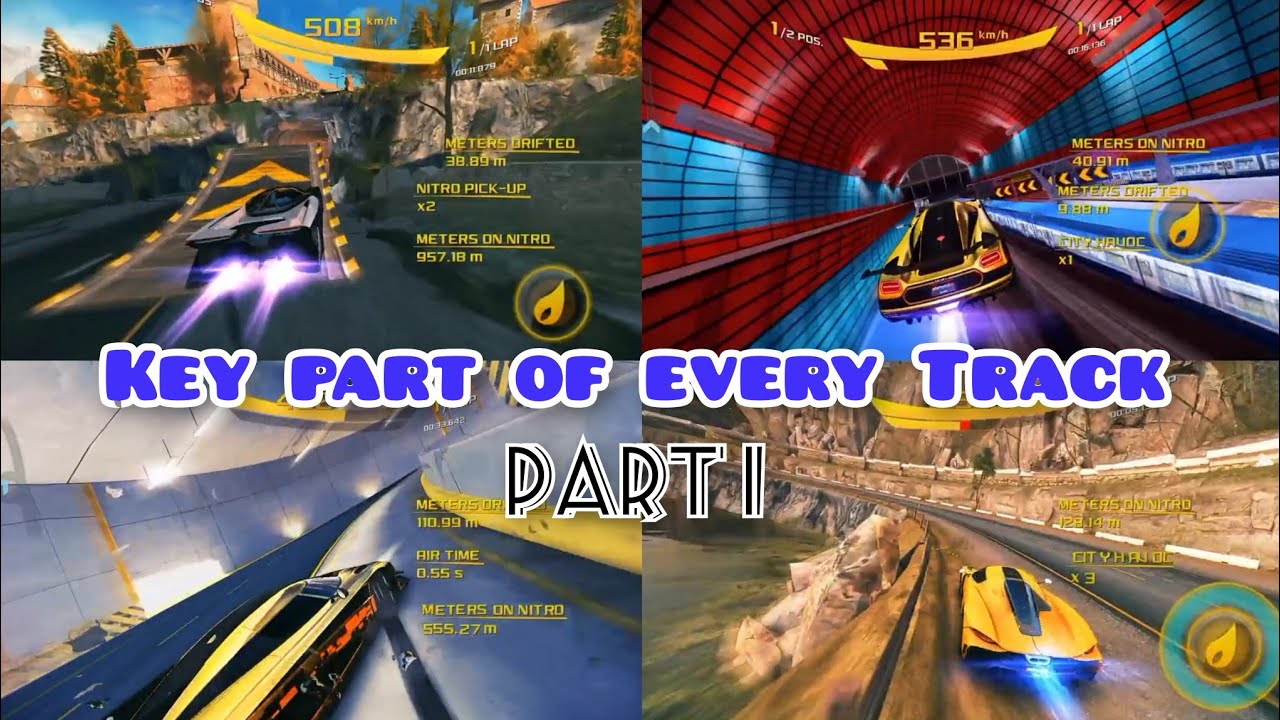 Asphalt 8 | Key part of every track😳 Part 1✅