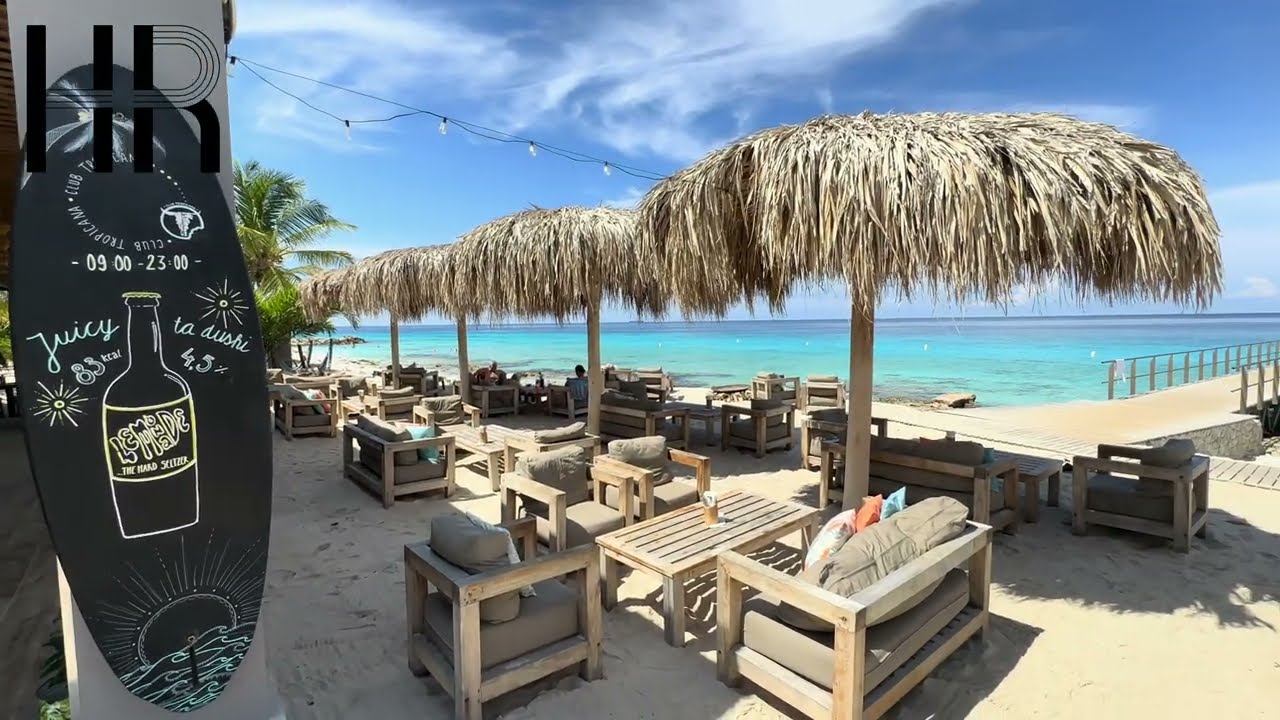 Delfins Beach Resort Bonaire. Hotel Tour.