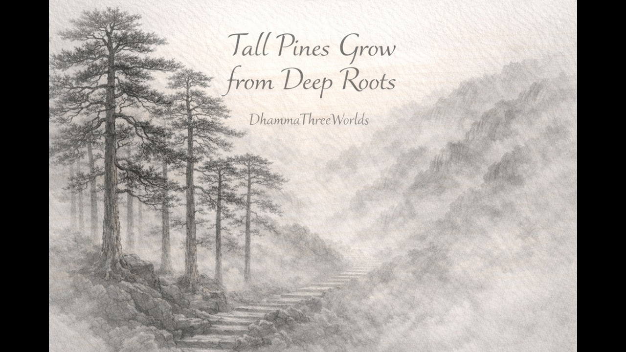 Tall Pines Grow from Deep Roots (สนสูงเพราะรากลึก) | Chinese Meditation Music for deep relaxation