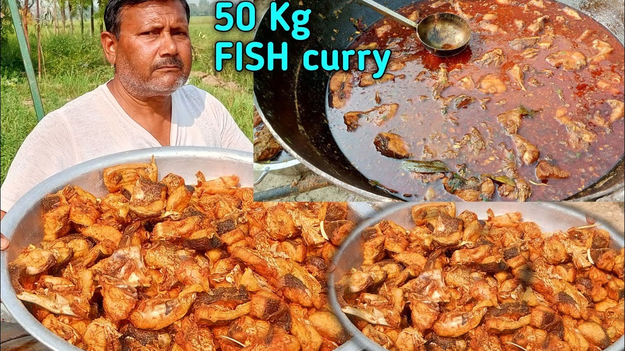 50 KG FISH CURRY IN VILLAGE STYLE | FISH CURRY RECIPE | BIG FISH CURRY IN VILLAGE | HUGE FISH CURRY