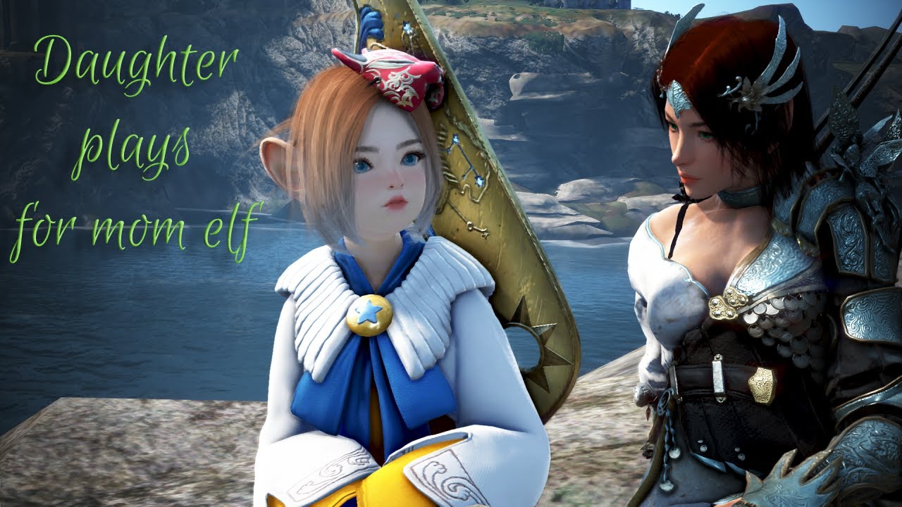 Black Desert Music Moment | Daughter Plays for Mom Elf
