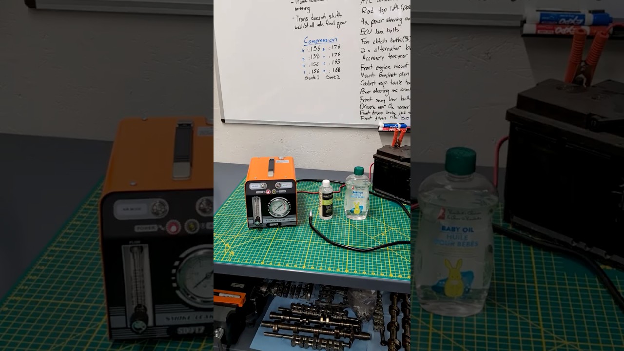 Best home made smoke oil for leak detector? #mechanic #automobile  #garage