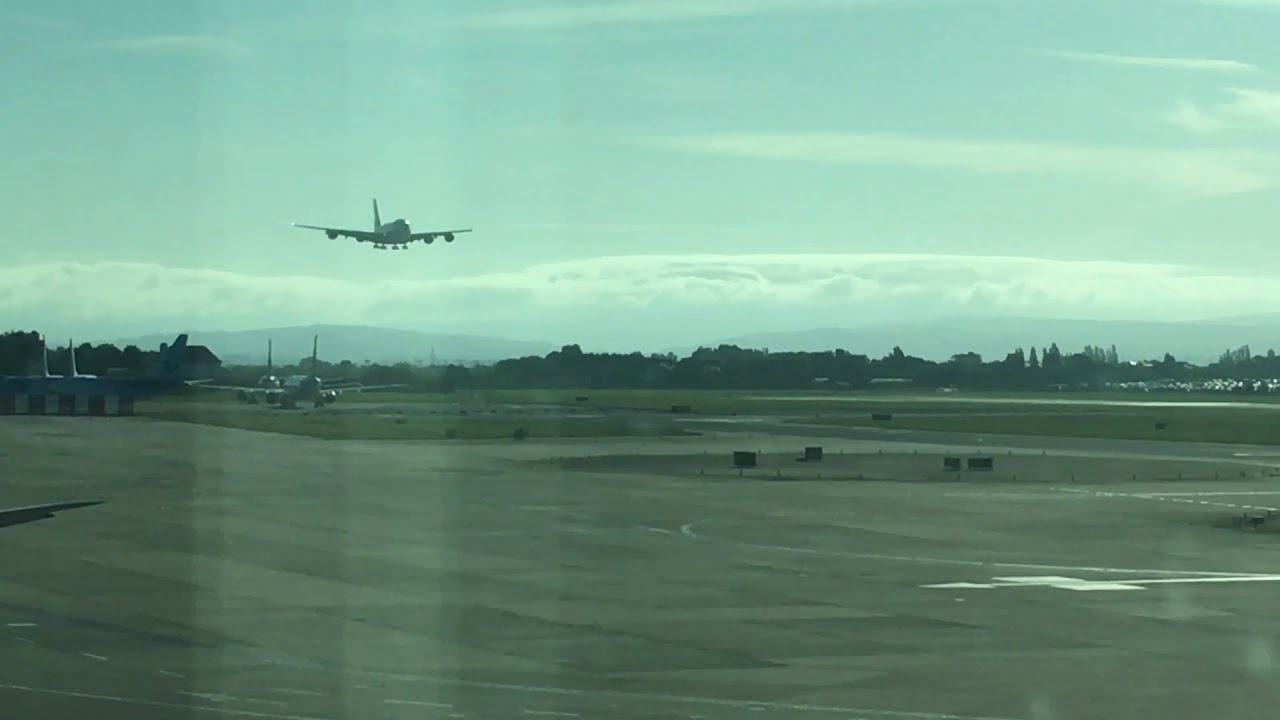 A380 Landing Manchester airport 9th June 2019