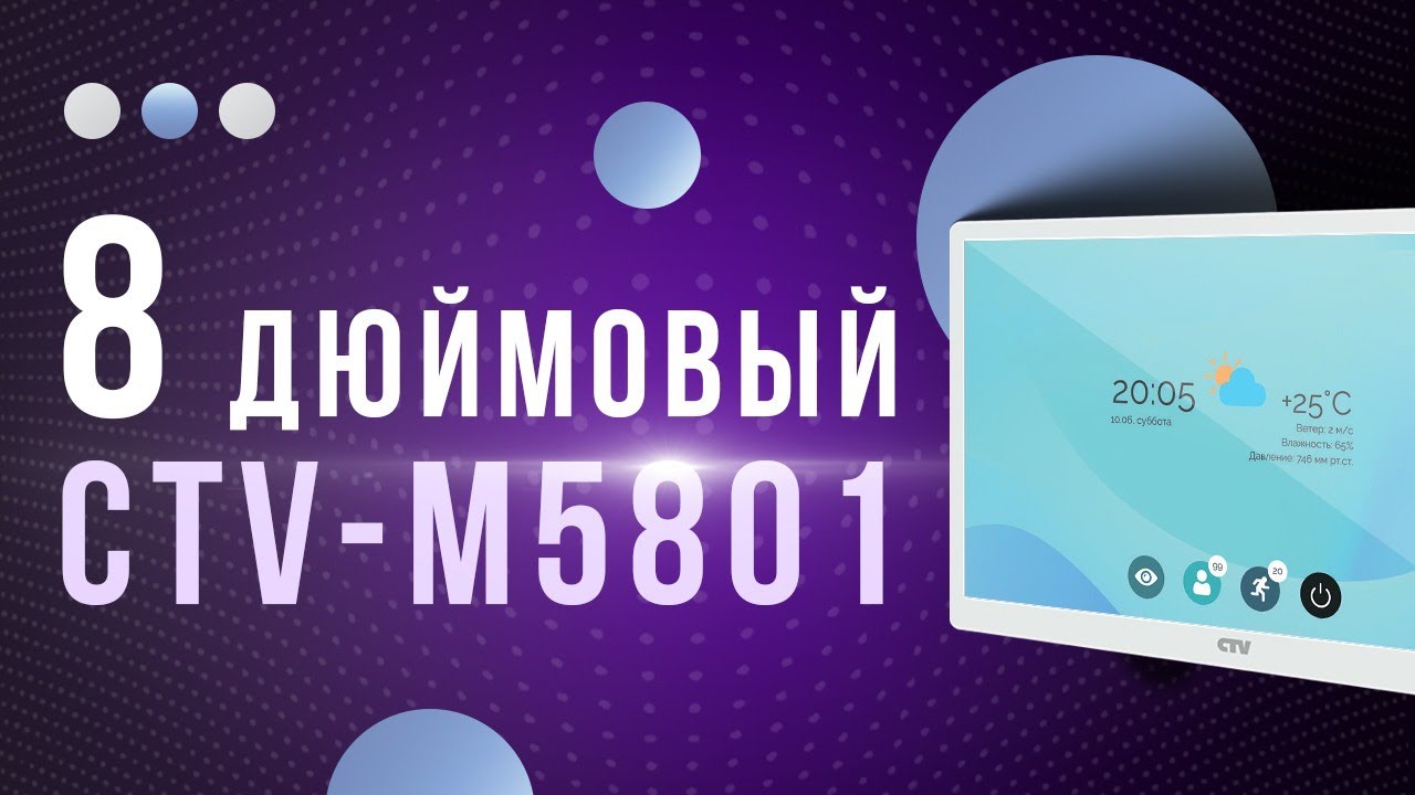 🔥 Обзор видеодомофона CTV M5801 (8 дюймов, MIPI): все плюсы и минусы