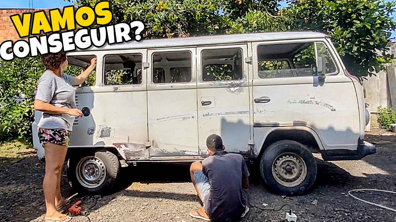 COMEÇAMOS A EMASSAR A KOMBI reforma da kombihome em casa! ep.1