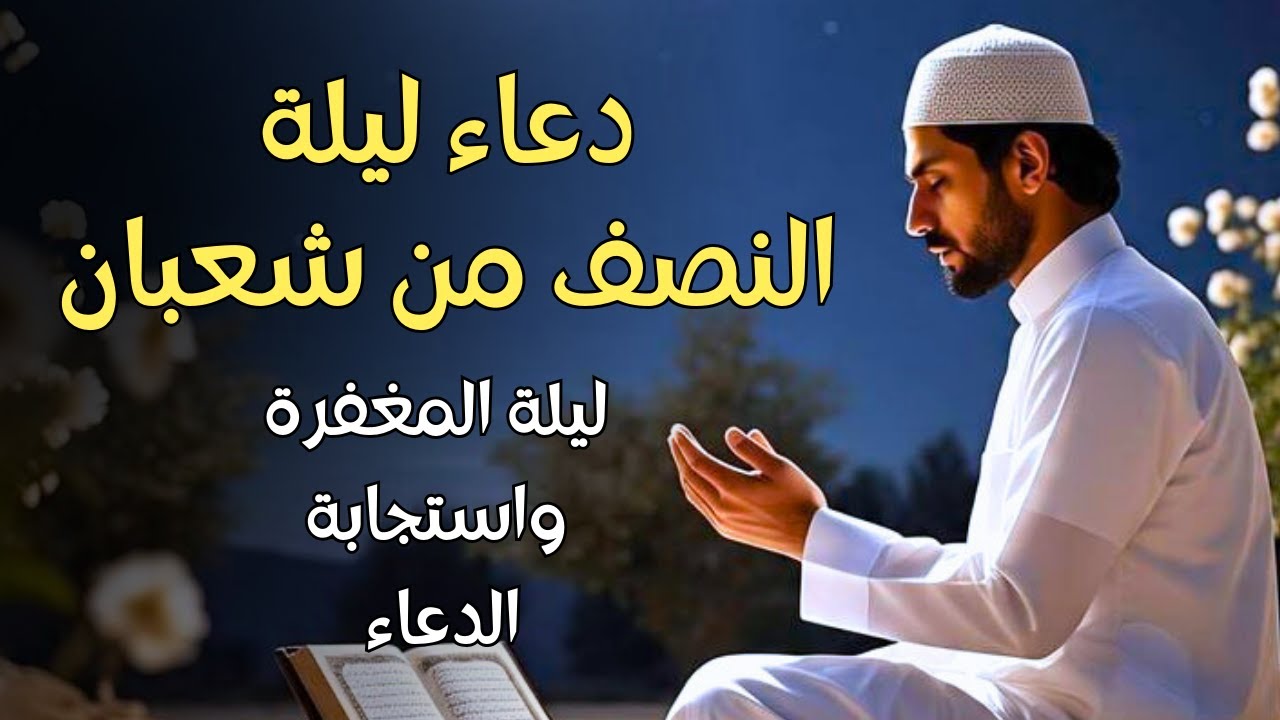 دعاء ليلة النصف من شعبان 🤲🏻 ليلة تبدل الاقدار وترفع الاعمال Dua for Sha'ban