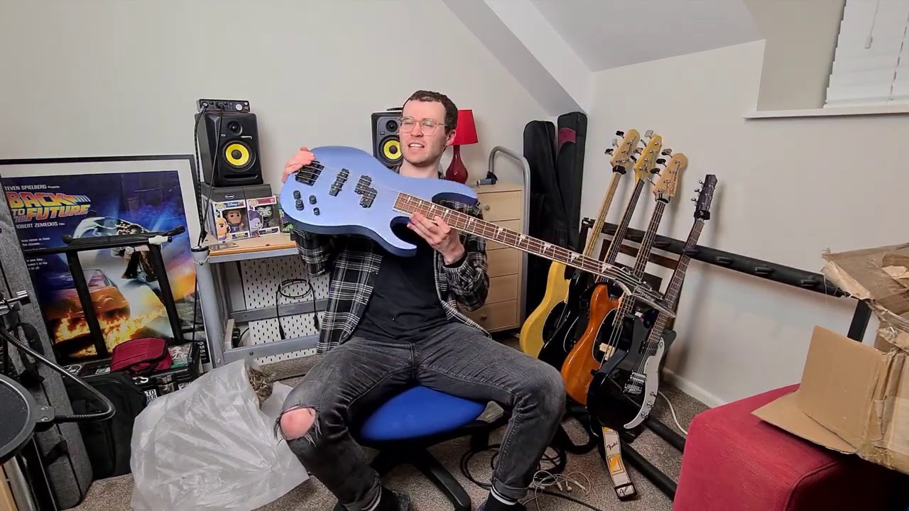 Pointy Present from Across the Pond! | Ibanez RGB300 Bedroom Bass Unboxing