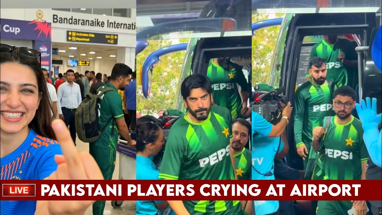 Watch : Pakistani Players Crying At Airport After Pakistan Out Of T20 World Cup 2026