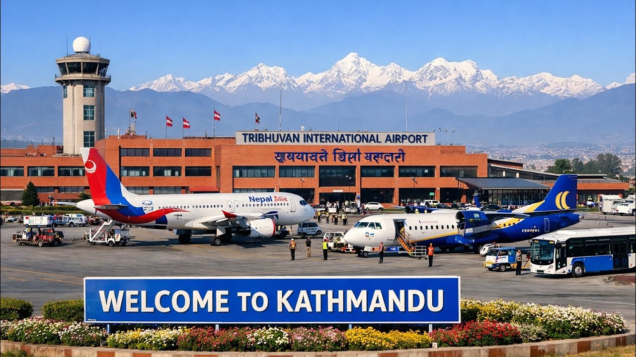 #travel #kathmandu airport✈️ #highlights #sudipvlog #saport#