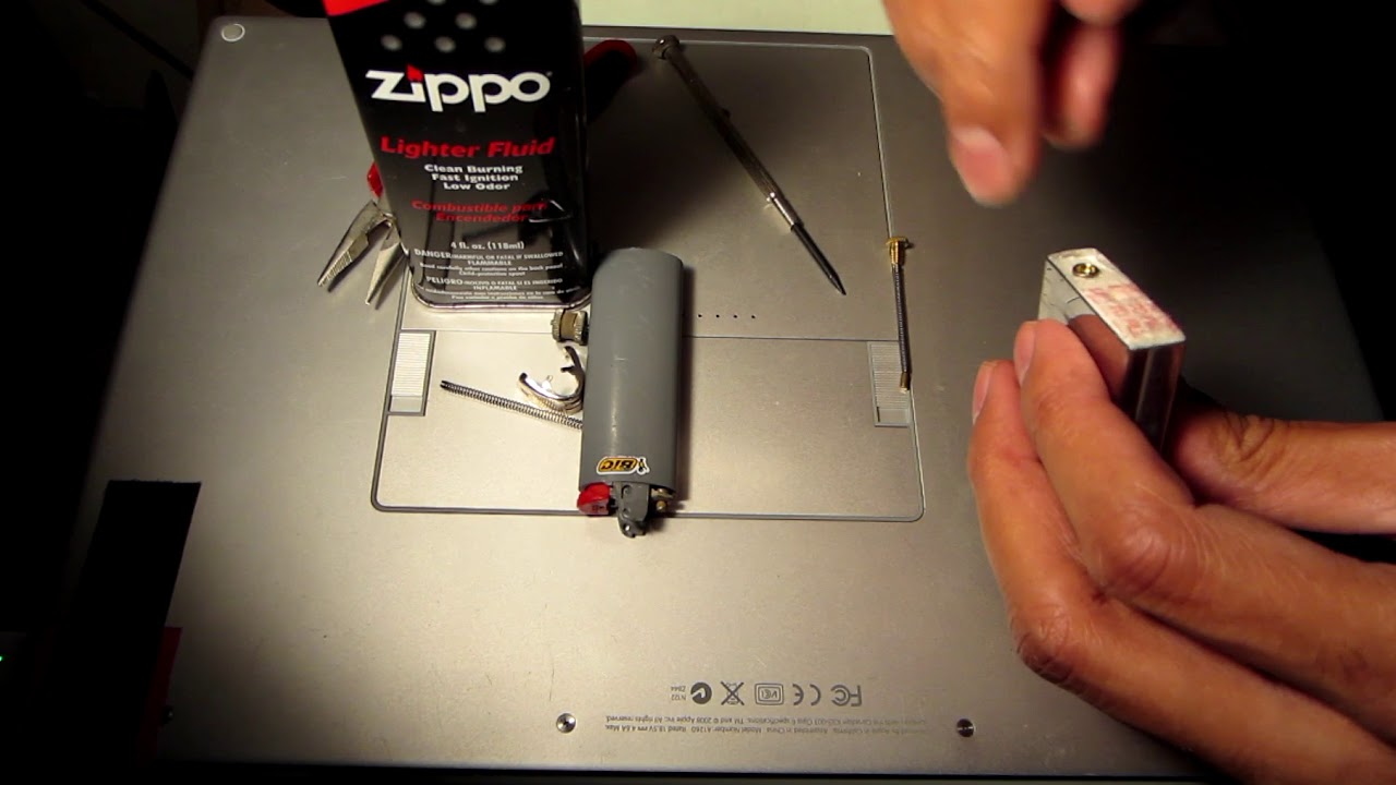 How To Take Flint From An Old Empty Bic Lighter For Use In A Zippo Lighter | Resourcefulness 2020