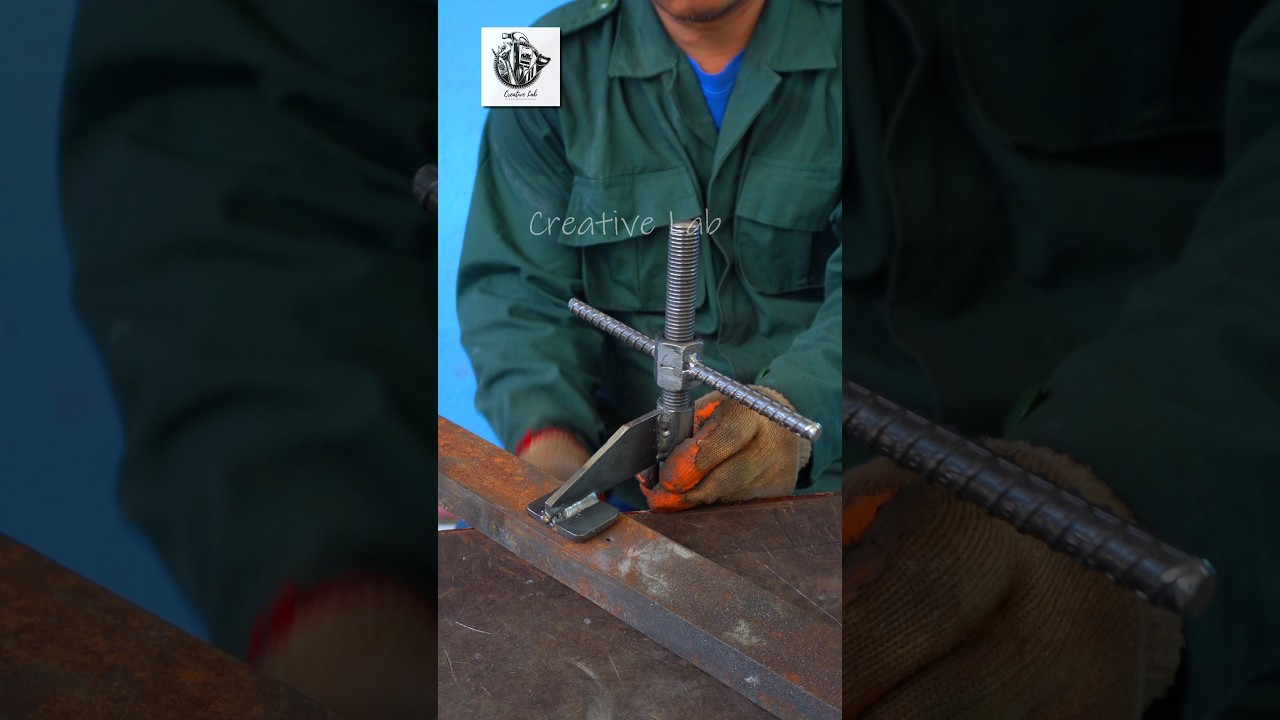 Idea to make your own super strong metal clamps from creative nuts 