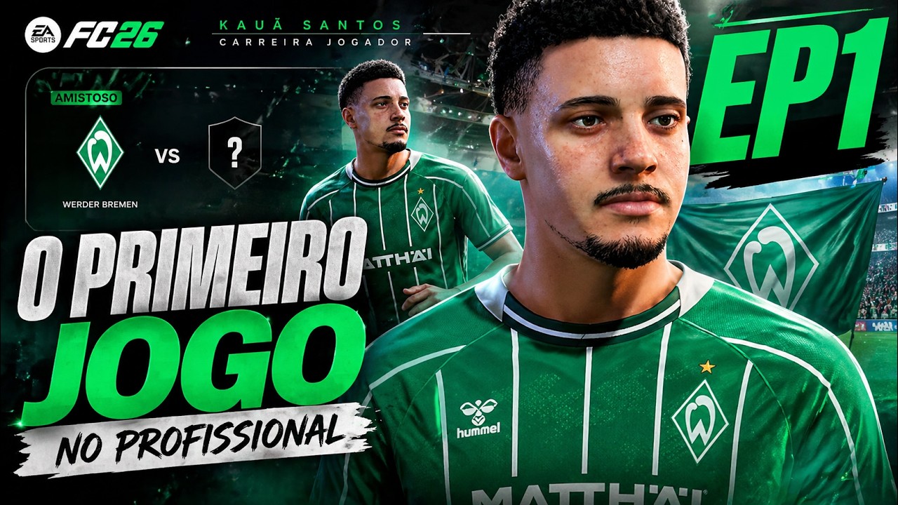 EA SPORTS FC 26 – Carreira de Jogador | EP 01: Estreia de Kauã Santos no Profissional! 🔥⚽
