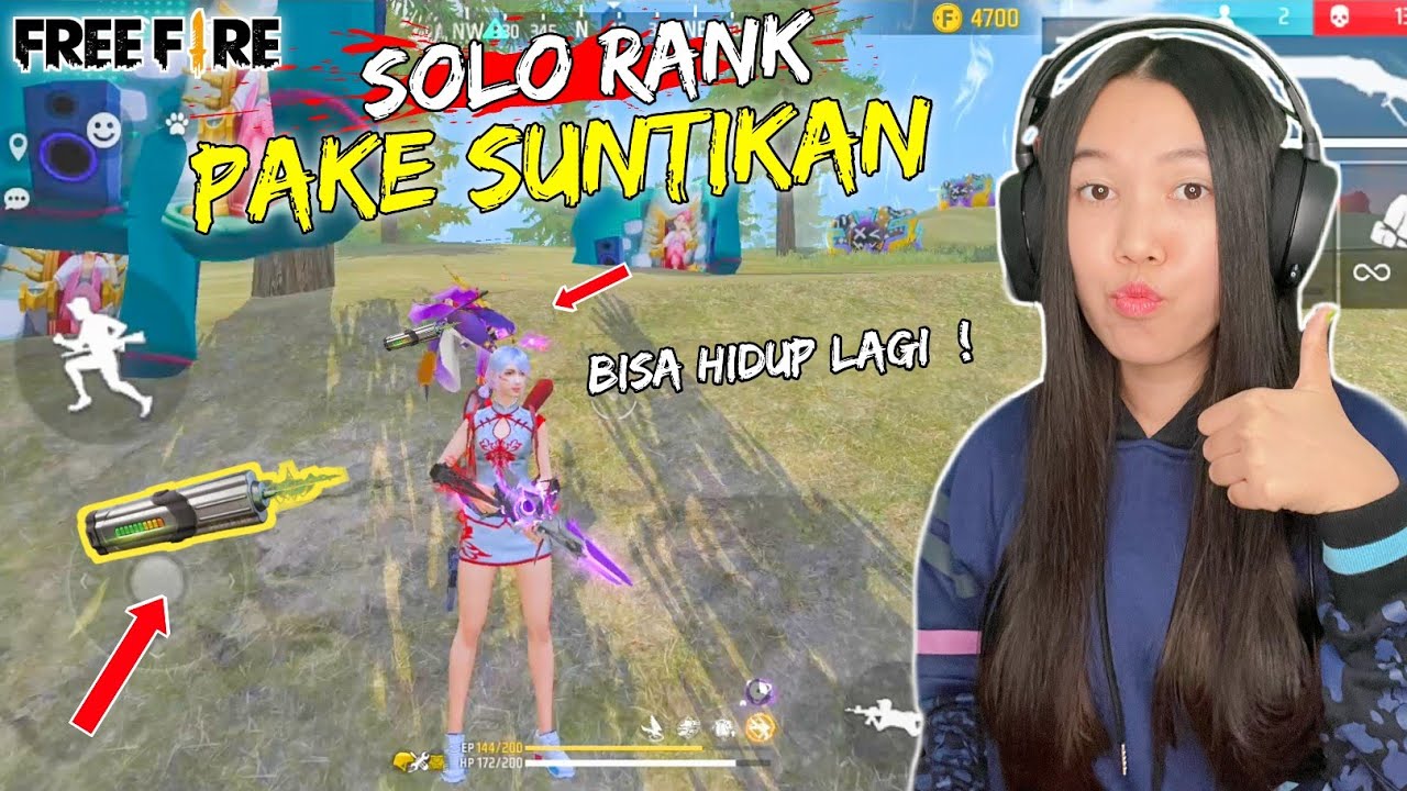 PAKE ITEM INI DI SOLO RANKED, BISA HIDUP KEMBALI - FREE FIRE INDONESIA