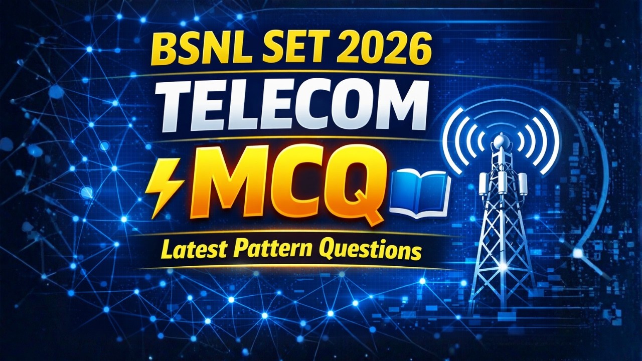 BSNL Senior Executive Trainee Telecom MCQ 2026 eBook with Objective Questions an final