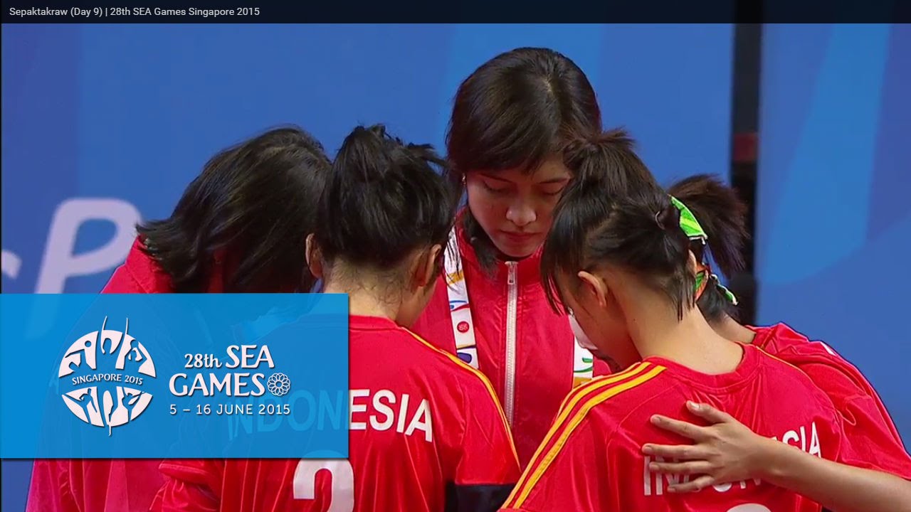 Sepaktakraw Womens Doubles INA vs VIE (Day 9) | 28th SEA Games Singapore 2015