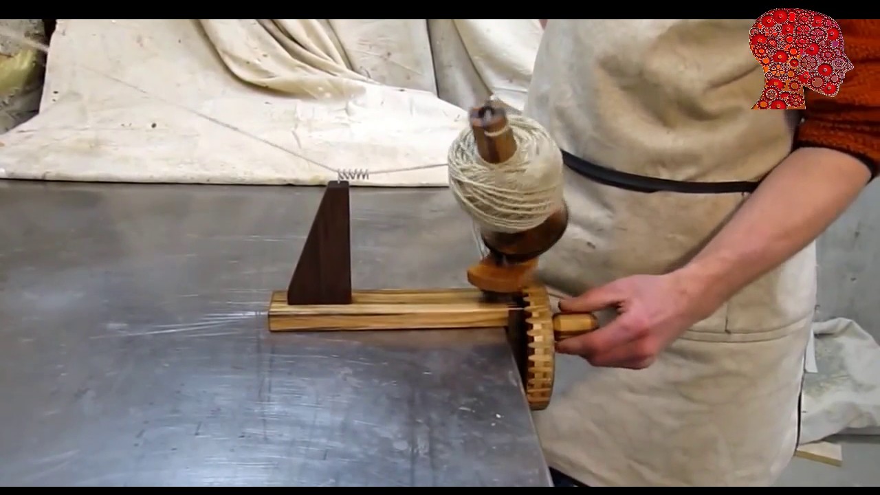 Woodworking # 71- DIY Homemade yarn winder - woodworking