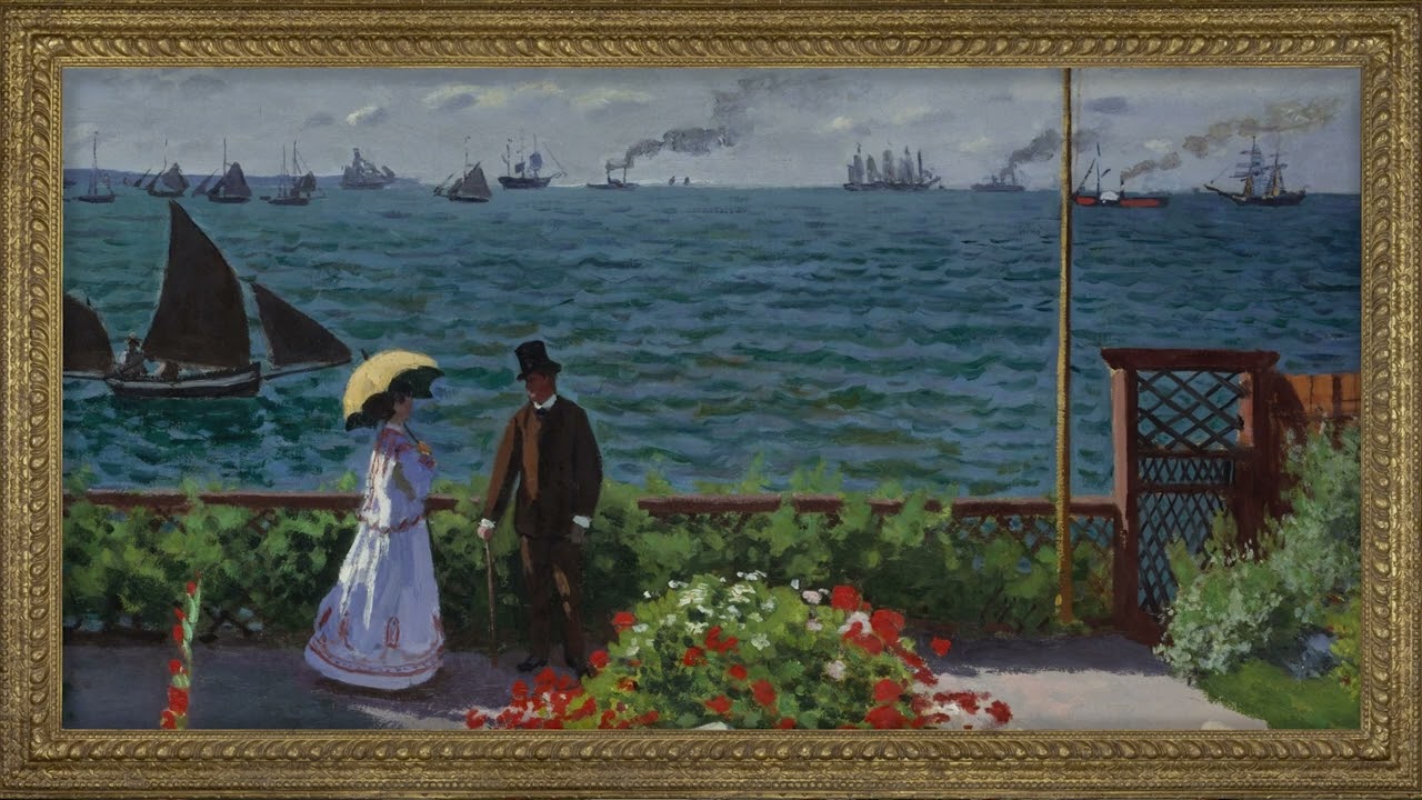 Vintage Oil Painting Screensavers | Moody French Masters – Monet & Manet Collection | Framed TV Art