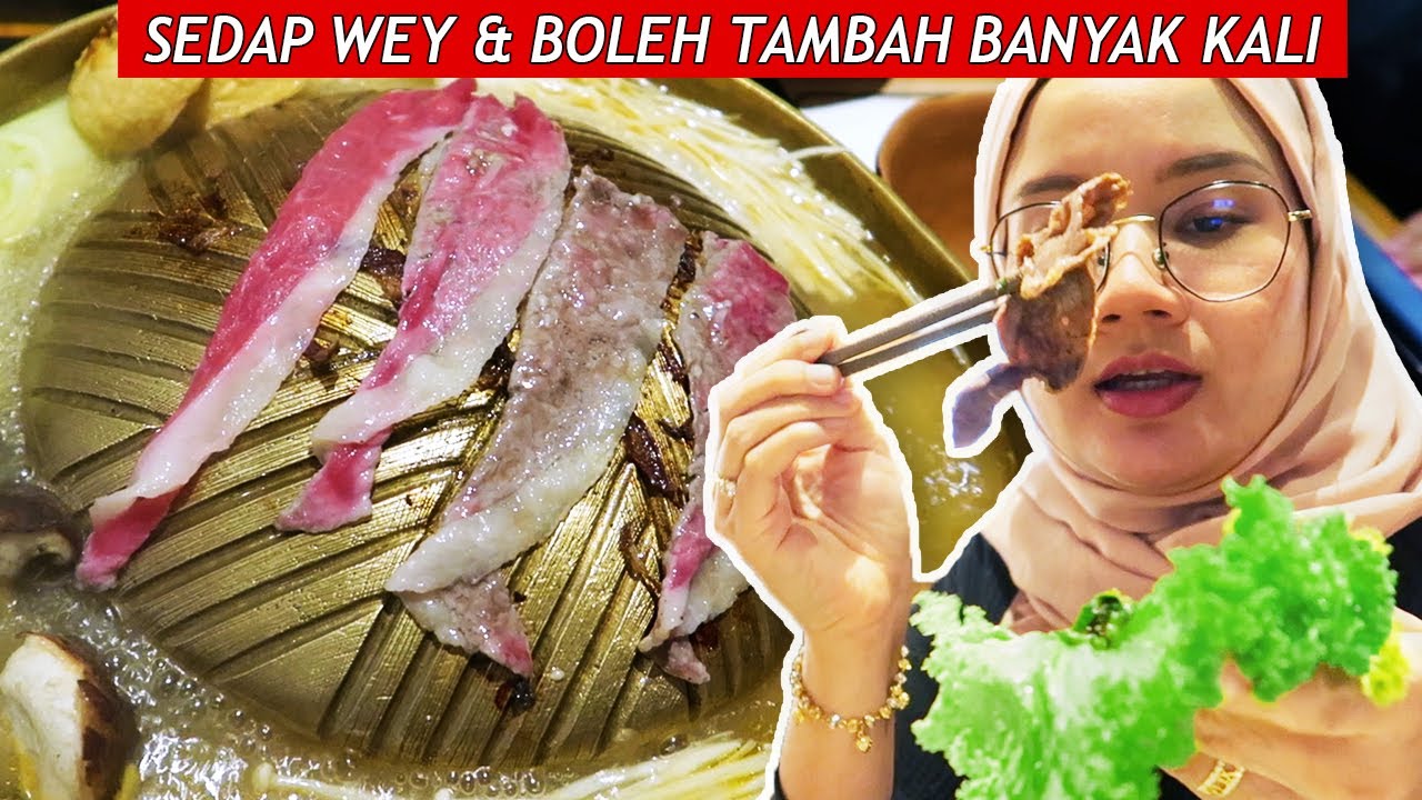 Makan daging ala2 Korea puas-puas kat BBQ Town | Hidup Shazz #206